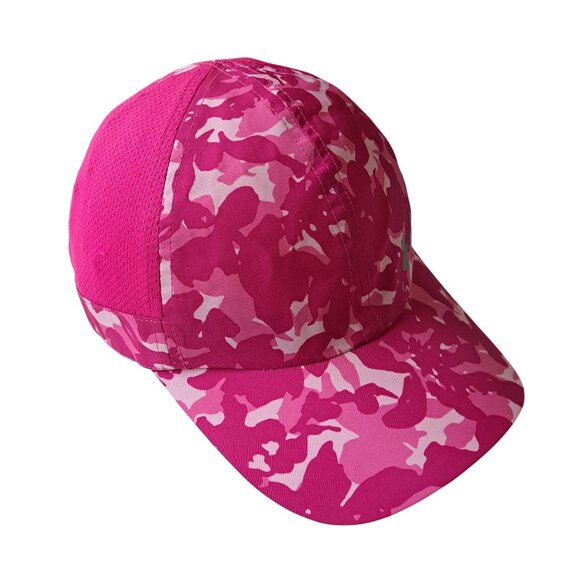 Under Armour Womens Pink Camo Adjust Baseball Cap Hat Poly Casual Golf - Picture 2 of 8